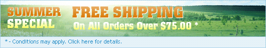July Special - Free Shipping on All Orders over $75.00